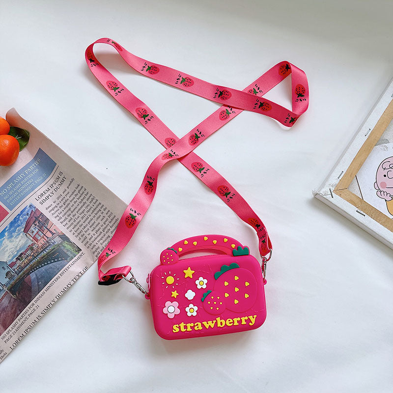 Baby Lane Silicone Children's Crossbody Bag – Fun Fruit Donut Design!
