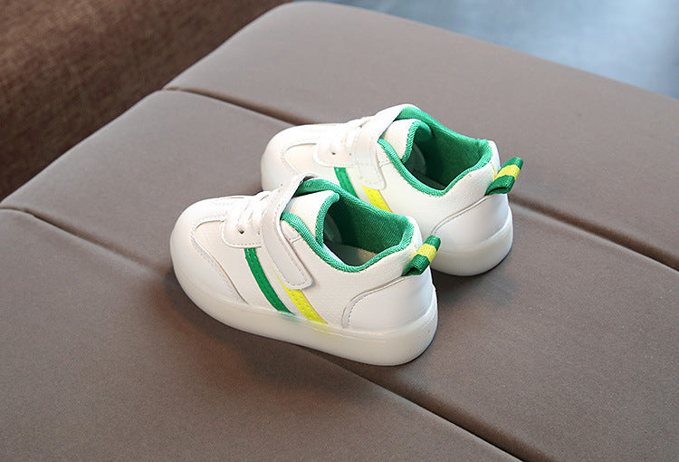 Babylane Kimmy White LED Sneakers: Light Up Every Step