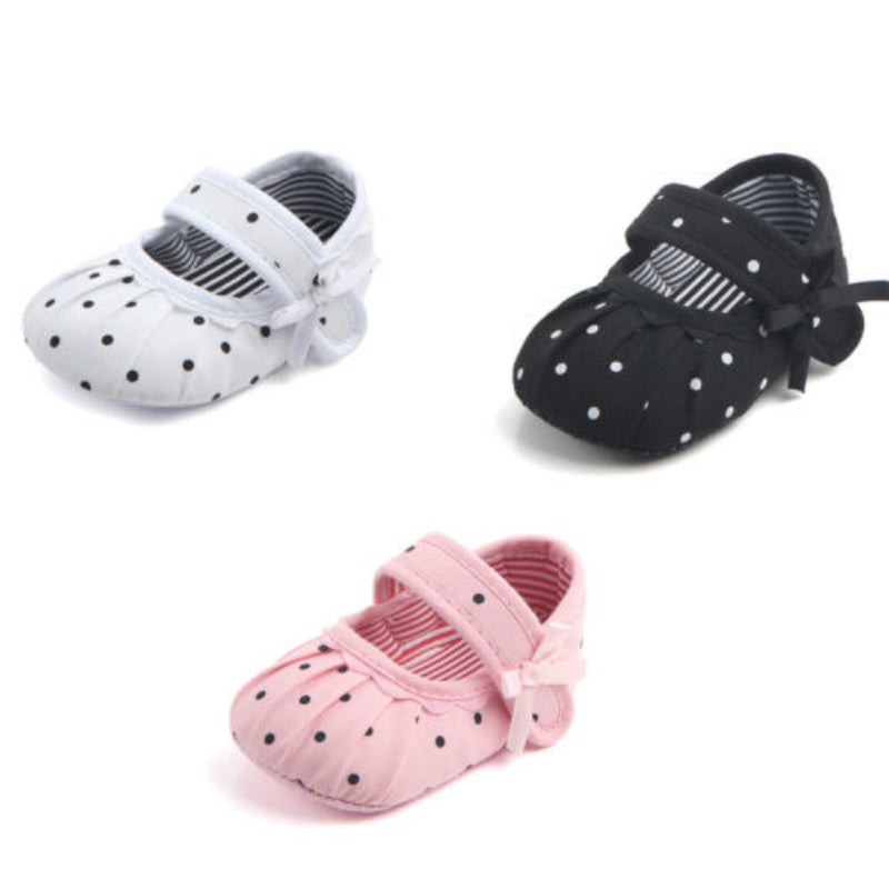 Baby Lane: Cute Anti-Slip On Shoes for Baby Girls – Perfect Polka Dot Princess Design