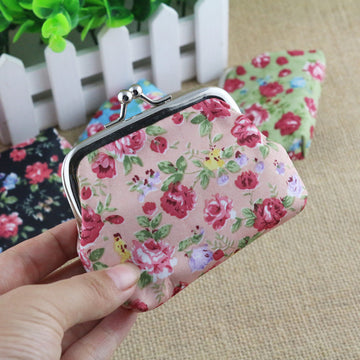 Baby Lane Korean Small Rose Cloth Purse – Cute Zero Wallet for Kids!