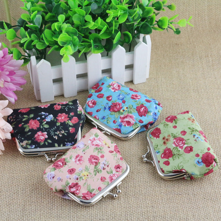 Baby Lane Korean Small Rose Cloth Purse – Cute Zero Wallet for Kids!