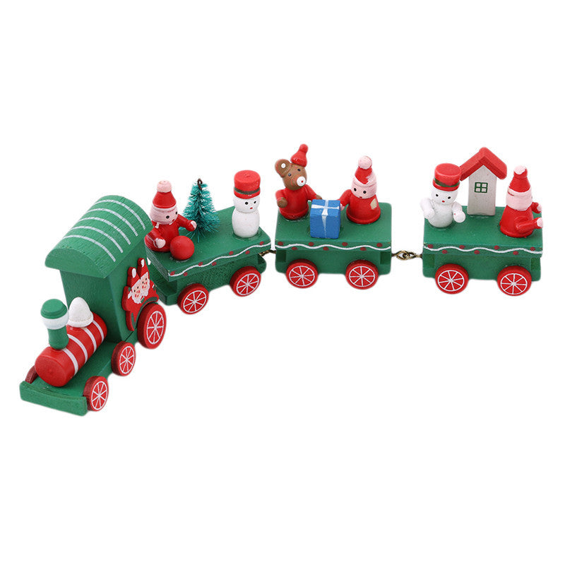 Baby Lane 4 PCS Mini Wood Train Toys: Fun and Durable Playset for Kids