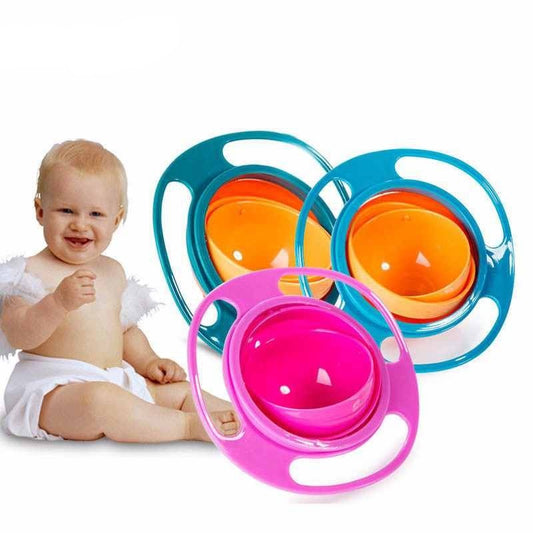 Baby Lane Universal Spill-Proof Bowl: 360° Rotating Design for Children