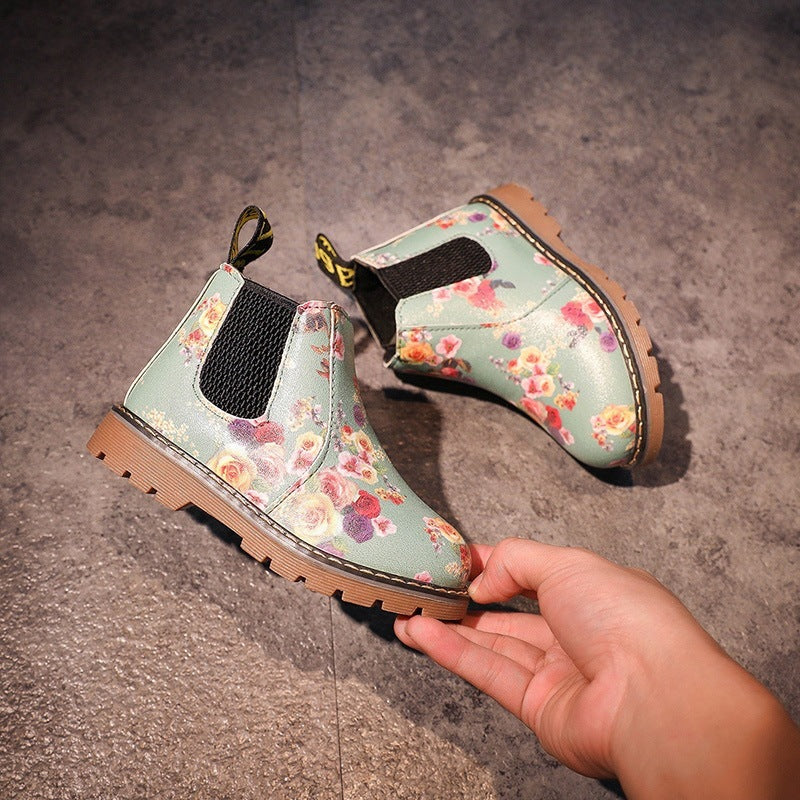 Baby Lane Stylish Autumn Martin Boots for Girls – Durable and Chic