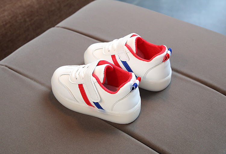 Babylane Kimmy White LED Sneakers: Light Up Every Step