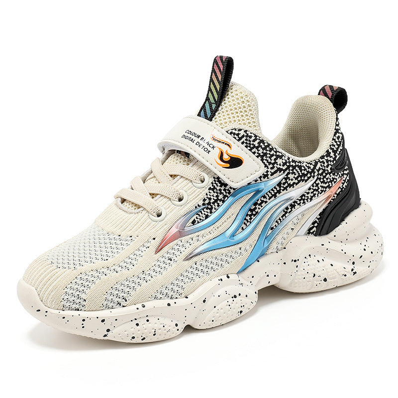 Baby Lane Boys' Old School Fashion Sneakers – Lightweight Mesh Design!