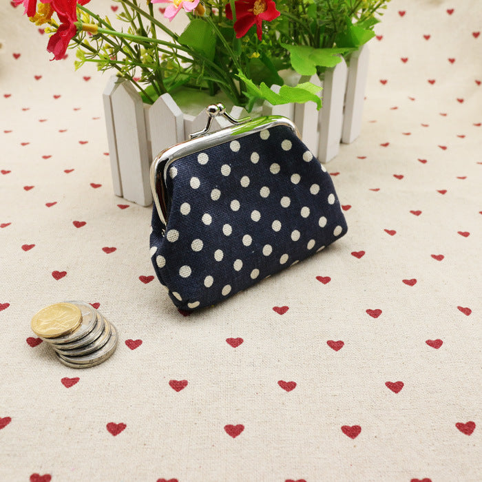 Baby Lane Adorable Linen Dots Coin Purse – Kids' Wallet for Small Gifts!"