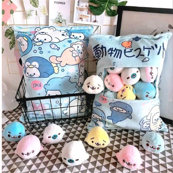 Babylane Large Plush Toys | Snack Bag Pillow for Playtime Fun