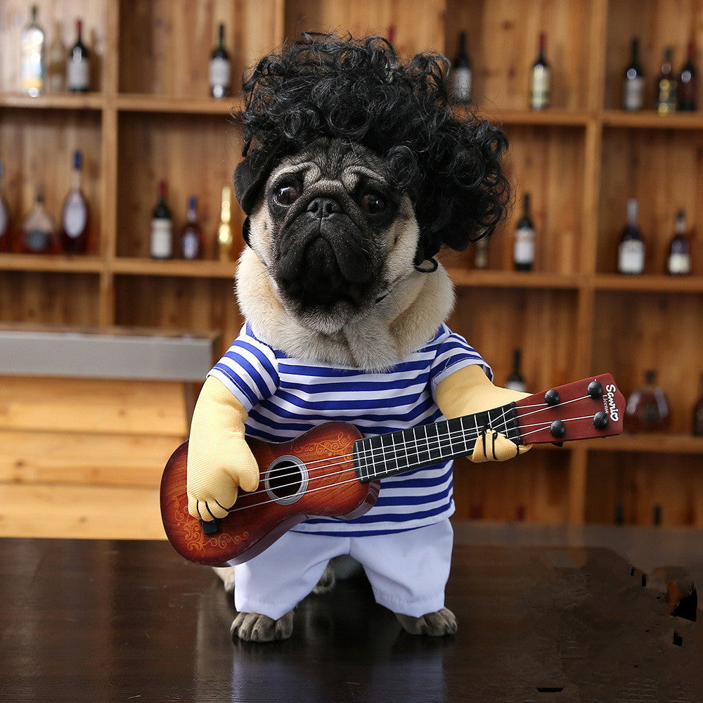 Baby Lane Pet Guitarist Outfit: Adorable Dress for Stylish Dogs!