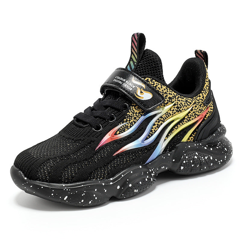 Baby Lane Boys' Old School Fashion Sneakers – Lightweight Mesh Design!