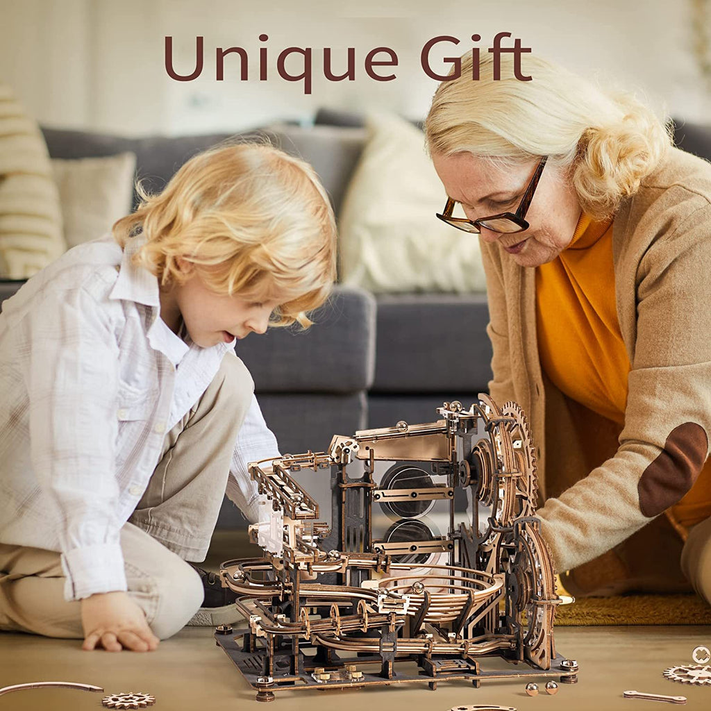 Baby Lane Robotime ROKR Marble Night City Model: Creative Wooden Puzzle for Kids
