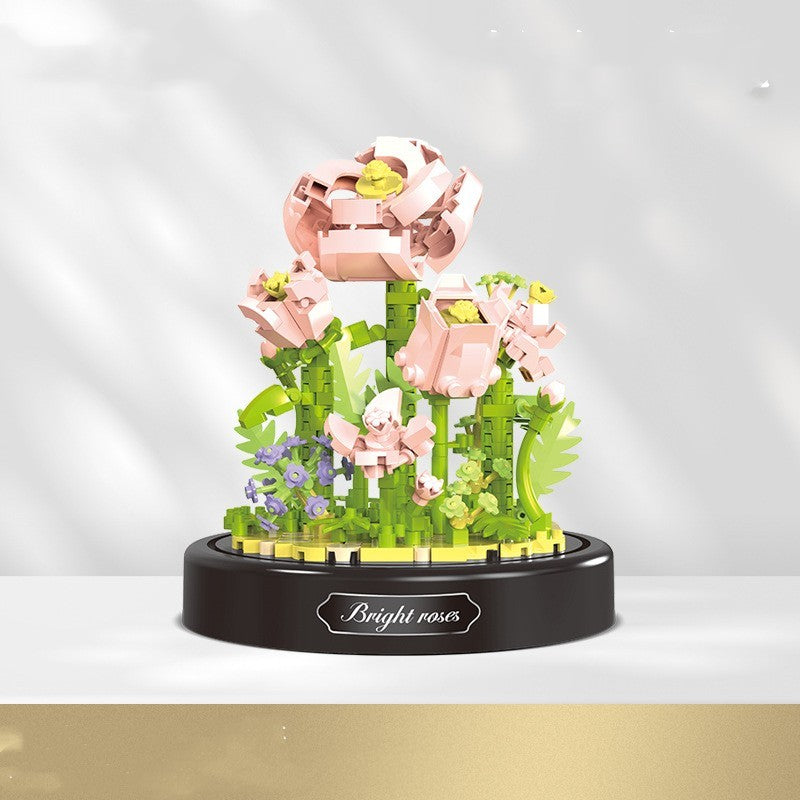 Baby Lane DIY Small Particle Rose Assembly: Fun Decoration Toy