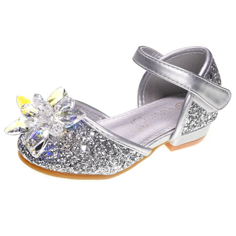 Baby Lane: Trendy Girls' Crystal Shoes – Beautiful Rhinestone Single Shoes