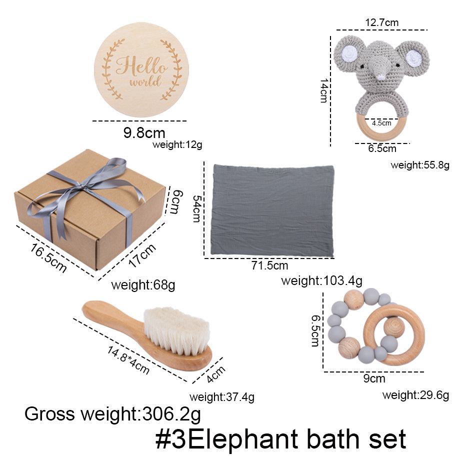 Babylane Baby Gift Box Set: Adorable Bath Towel and Toy Combo