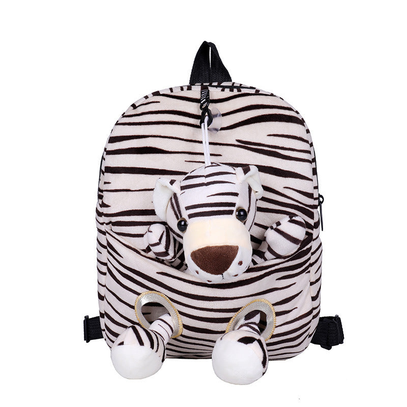 Baby Lane Cute Plush Kindergarten Backpack – Fun Double Shoulder Design!