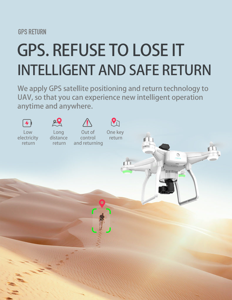 Baby Lane Laser Obstacle Avoidance Drone – 4K HD with Dual GPS