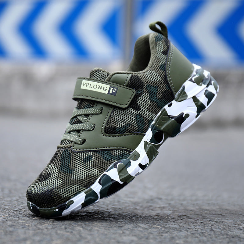 Babylane Kids' Camo Sports Shoes: Soft Bottom Design for Active Play