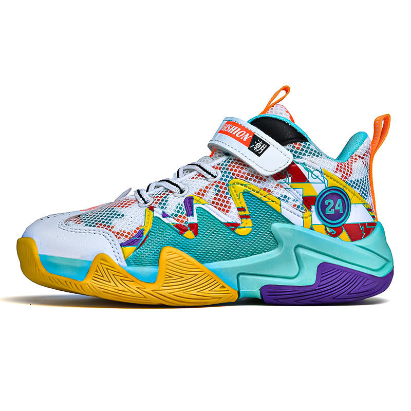 Babylane Boys' Basketball Shoes: Wear-resistant Mesh for Active Play