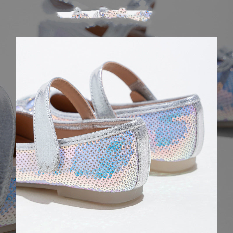 Baby Lane: Trendy Sequined Princess Shoes for Big Kids – Soft Sole for Happy Feet