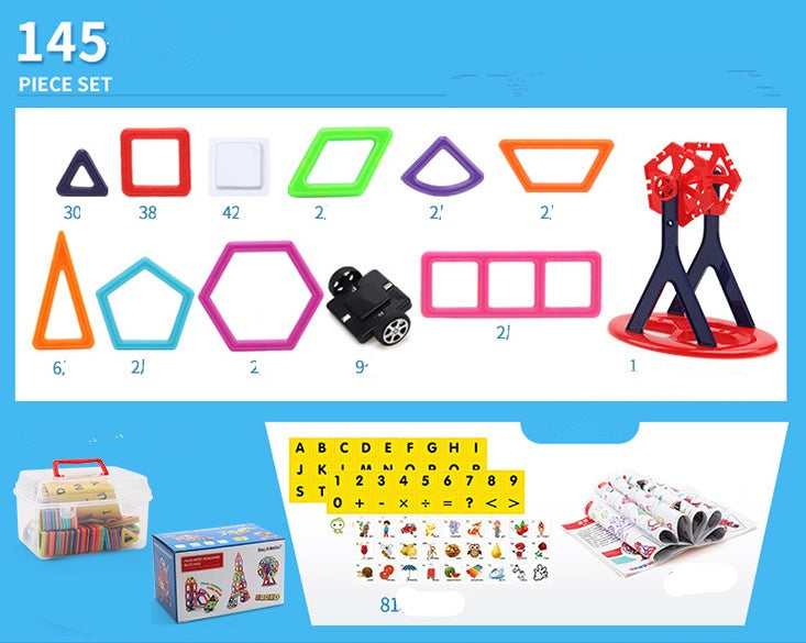 Baby Lane Educational Magnetic Piece Set: Interactive Building Blocks for Kids