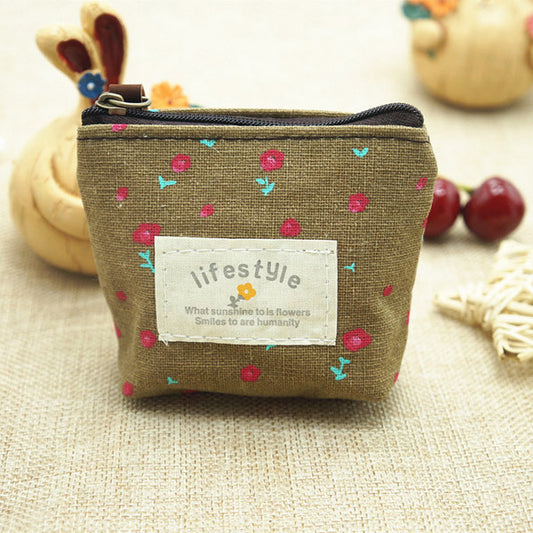 Baby Lane Cute Zakka Zero Purse – Korean Cartoon Print Coin Bag for Kids!