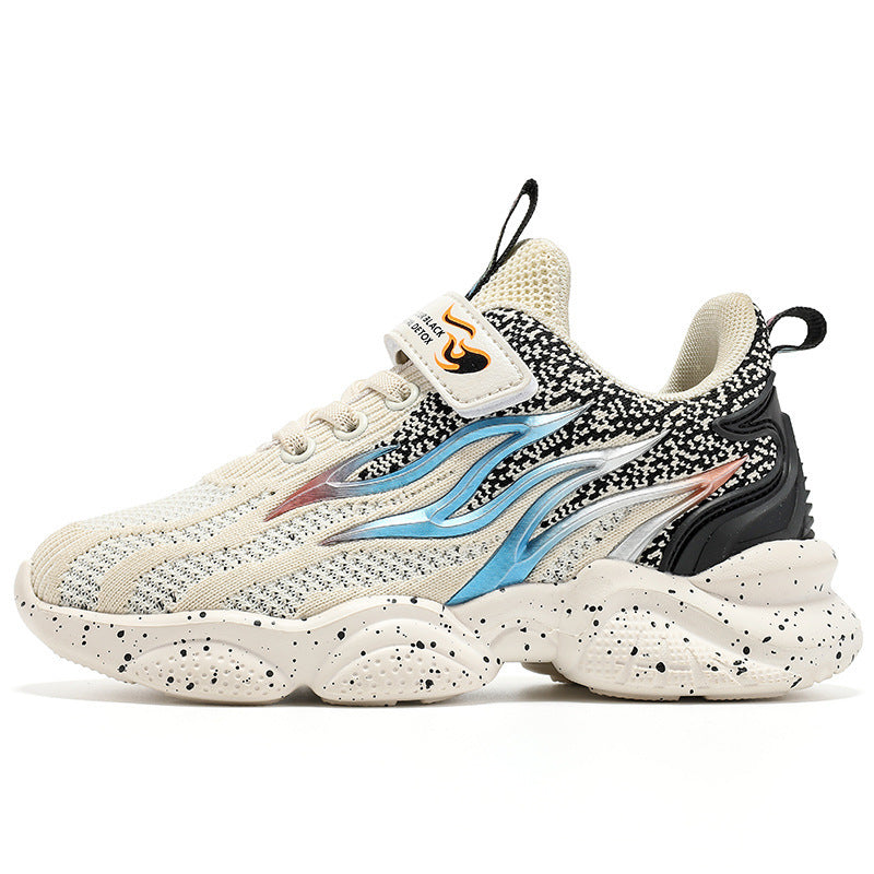 Baby Lane Boys' Old School Fashion Sneakers – Lightweight Mesh Design!