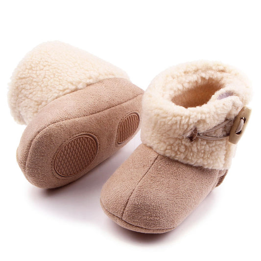 Babylane MR0652 Warm Winter Baby Shoes | Wholesale Toddler Buckle Footwear
