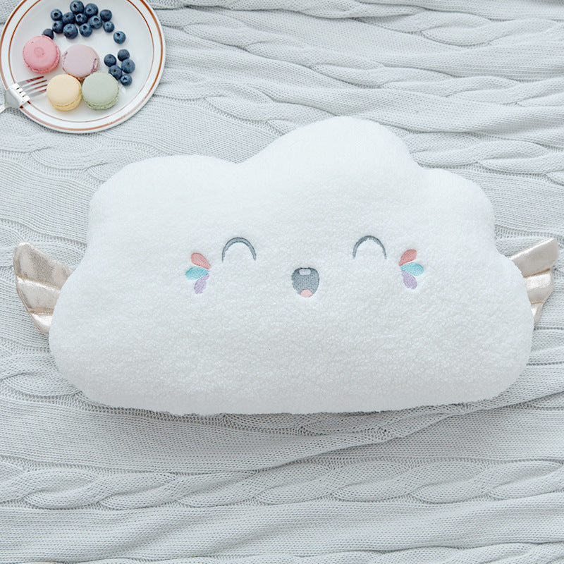 Babylane Plush Pillow for Kids | Angel Cloud with Moon & Star Design for Comfort