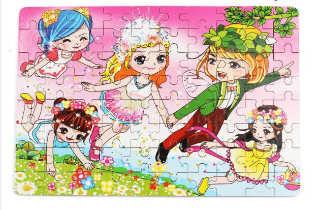 Baby Lane 80 PCS Wooden Animal Puzzle: Engaging Educational Toys for Kids