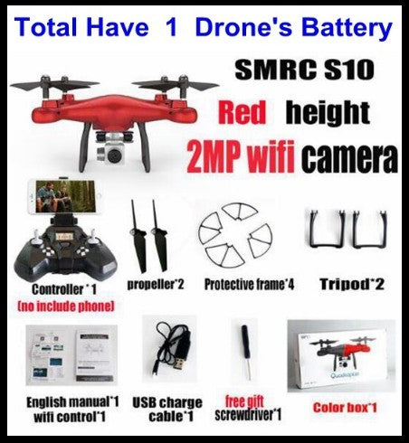 Baby Lane S10 FPV Quadcopter – WiFi 2MP Camera Racing Drone Kit