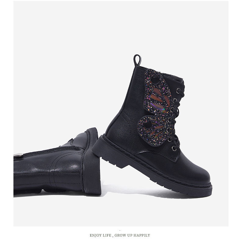 Baby Lane: Girls' Martin Boots – Durable and Fashionable Kids' Footwear