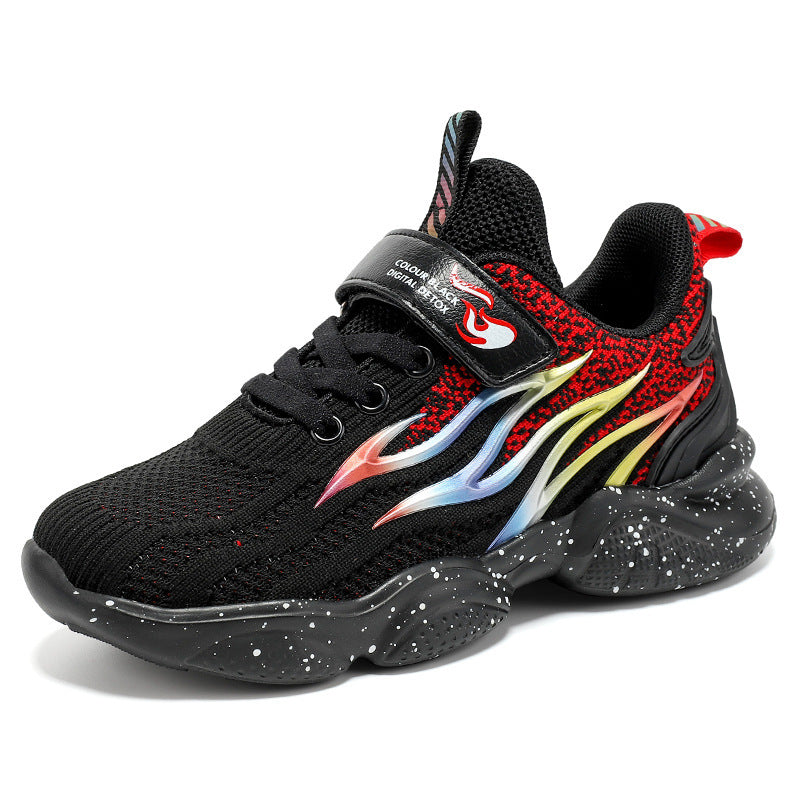 Baby Lane Boys' Old School Fashion Sneakers – Lightweight Mesh Design!