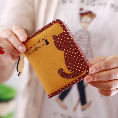 Baby Lane New Style Vertical Zipper Wallet – Cute Cartoon Design for Girls!