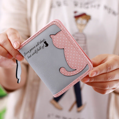 Baby Lane New Style Vertical Zipper Wallet – Cute Cartoon Design for Girls!