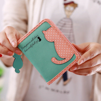 Baby Lane New Style Vertical Zipper Wallet – Cute Cartoon Design for Girls!