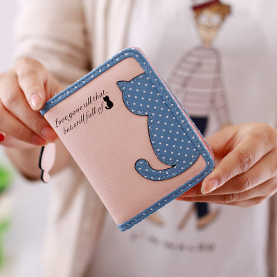 Baby Lane New Style Vertical Zipper Wallet – Cute Cartoon Design for Girls!