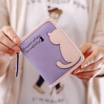 Baby Lane New Style Vertical Zipper Wallet – Cute Cartoon Design for Girls!
