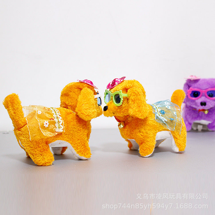 Baby Lane Teddy Robot Dog: Simulation Walking Puppy with Rope!