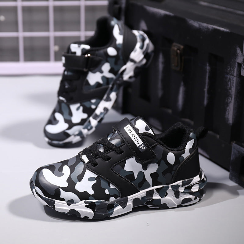 Babylane Kids' Camo Sports Shoes: Soft Bottom Design for Active Play