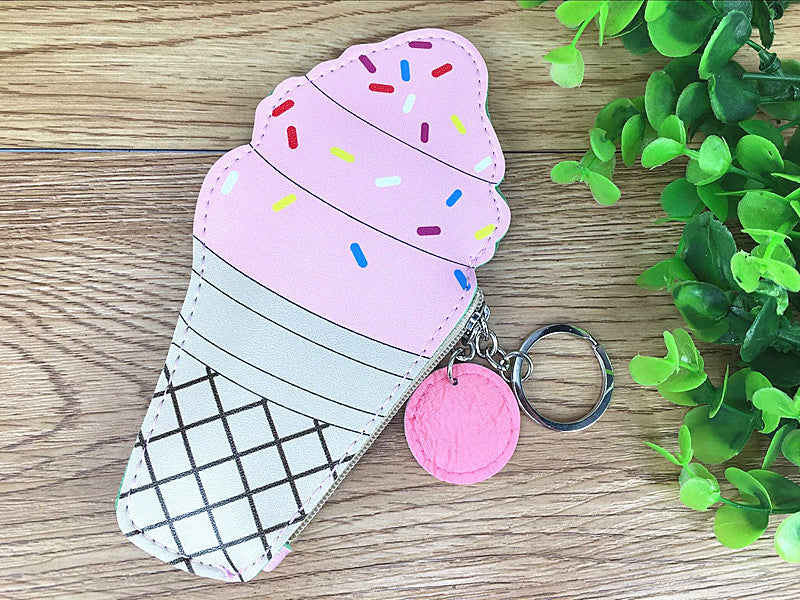 Baby Lane Fun Ice Cream Coin Purse – Small Keychain Bag for Kids!
