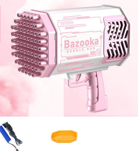 Baby Lane Rocket Bubble Gun: Fun 69 Holes Blower Toy for Kids