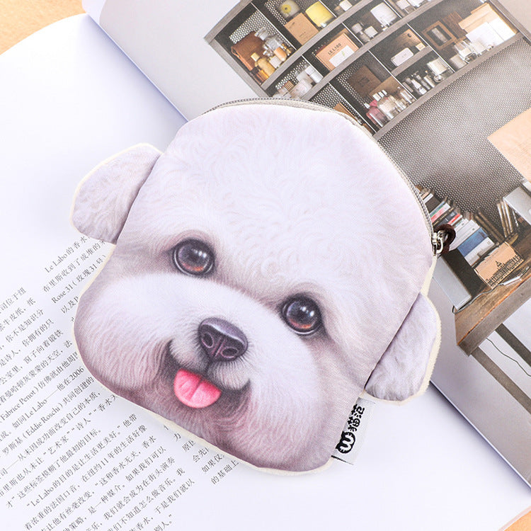 Baby Lane Creative Harajuku Cloth Purse – Plush Dog Change Bag for Kids