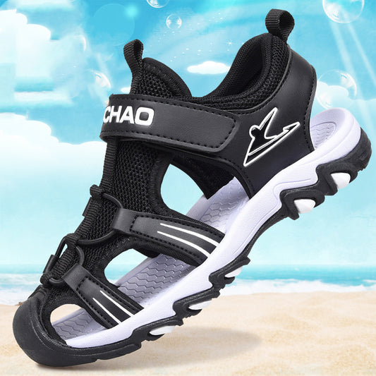 Baby Lane Stylish Black Boys' Sandals – Perfect for Summer Adventures!