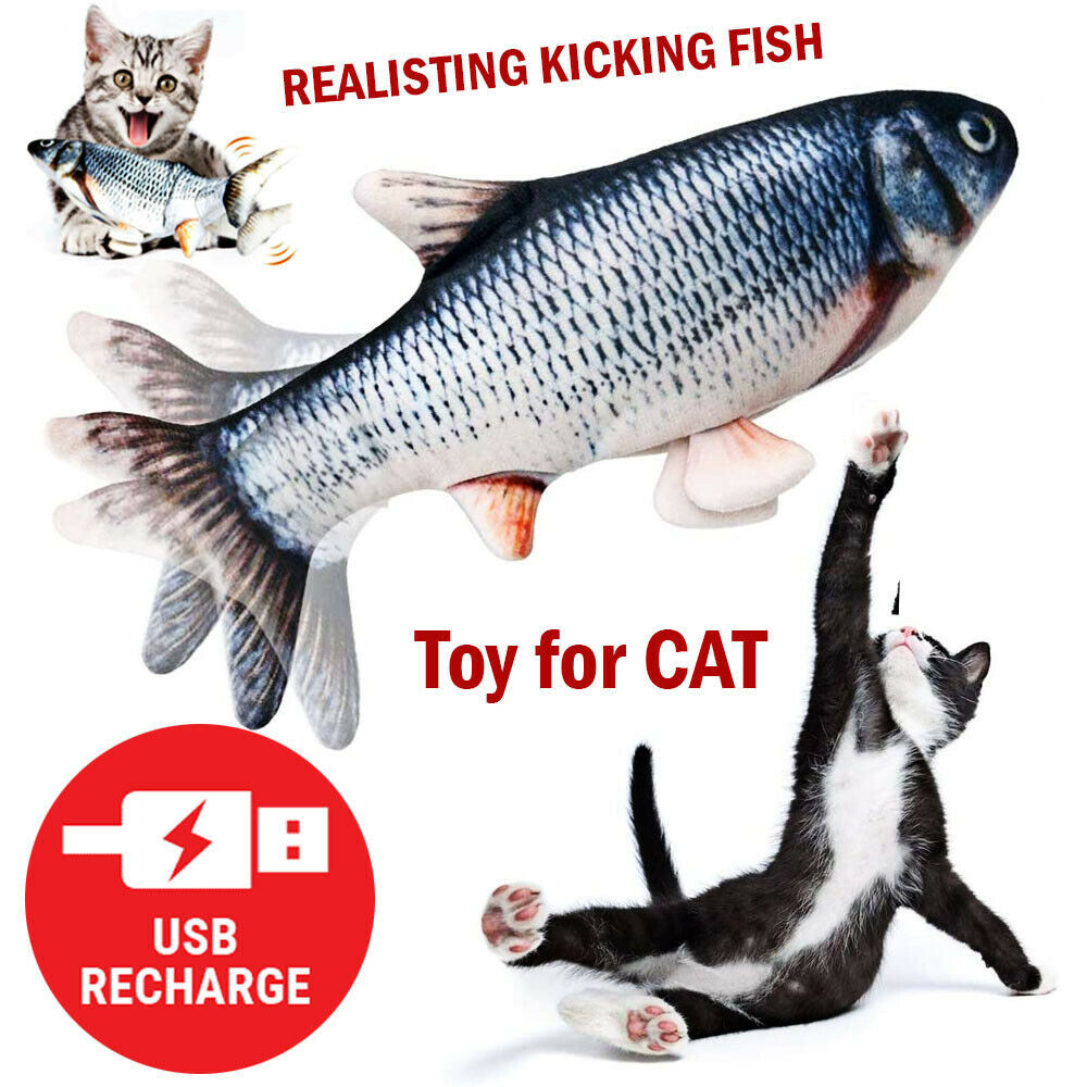 Baby Lane Electric Fish Interactive Toy: Dancing Fun for Cats and Kittens