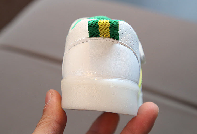 Babylane Kimmy White LED Sneakers: Light Up Every Step