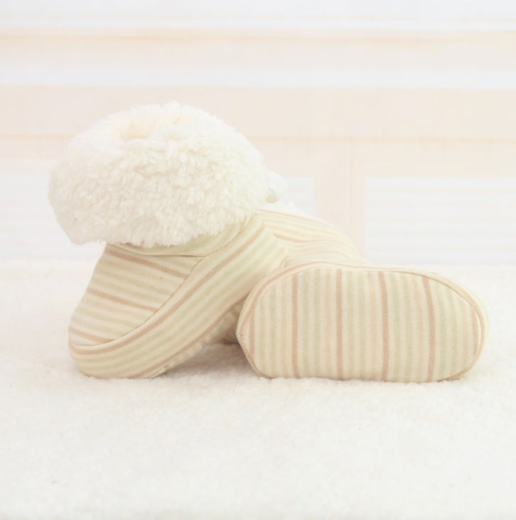 Baby Lane: Warm Print First Walkers for Babies – Soft Soled Toddler Shoes
