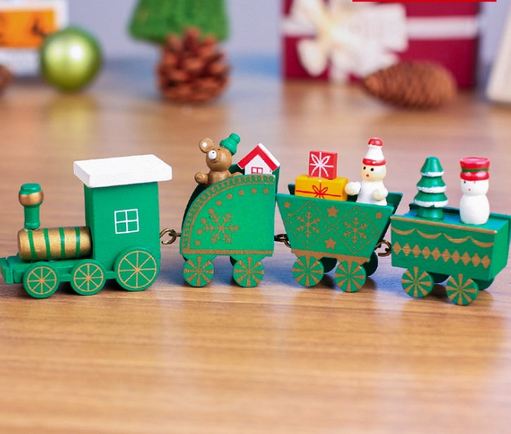 Baby Lane 4 PCS Mini Wood Train Toys: Fun and Durable Playset for Kids