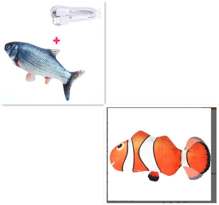 Baby Lane Simulation Fish Toy: Electric Jumping Fun for Cats!