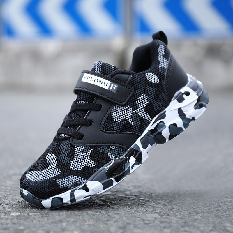 Babylane Kids' Camo Sports Shoes: Soft Bottom Design for Active Play