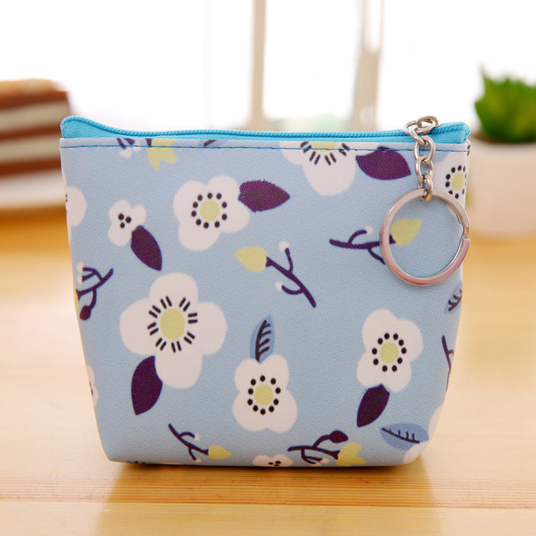 Baby Lane Cute PU Leather Coin Purse – Floral Hand-Holding Style!
